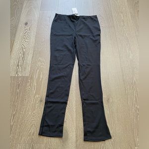 Flounce Plus narrow ribbed leggings with side split